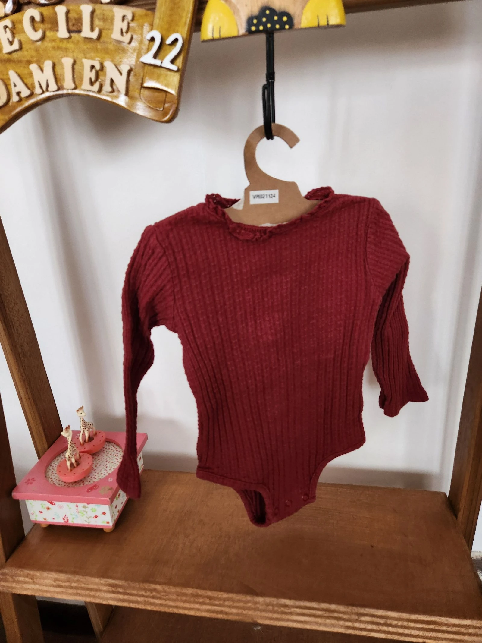 🐻 geribde bodysuit met lange mouwen – photo 2